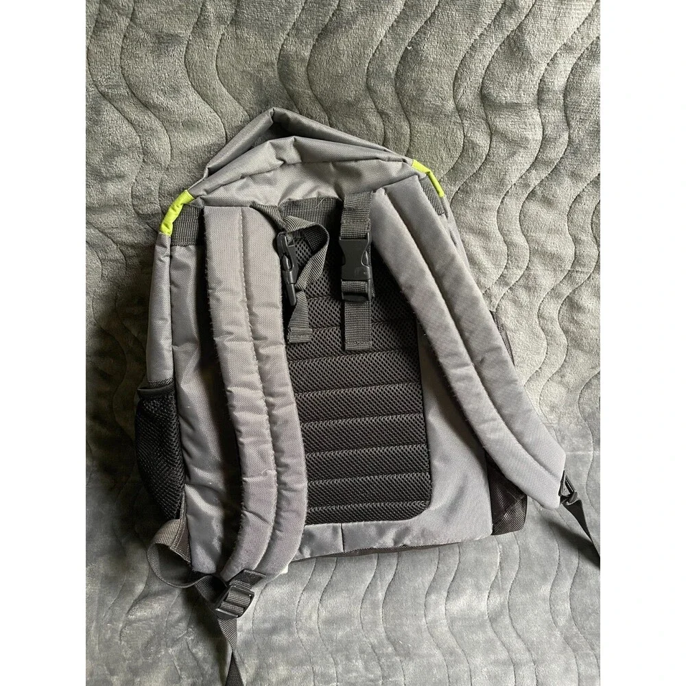 Eddie Bauer Backpack Gray Black Adjustable Straps Pockets Baby Diaper Bag Travel